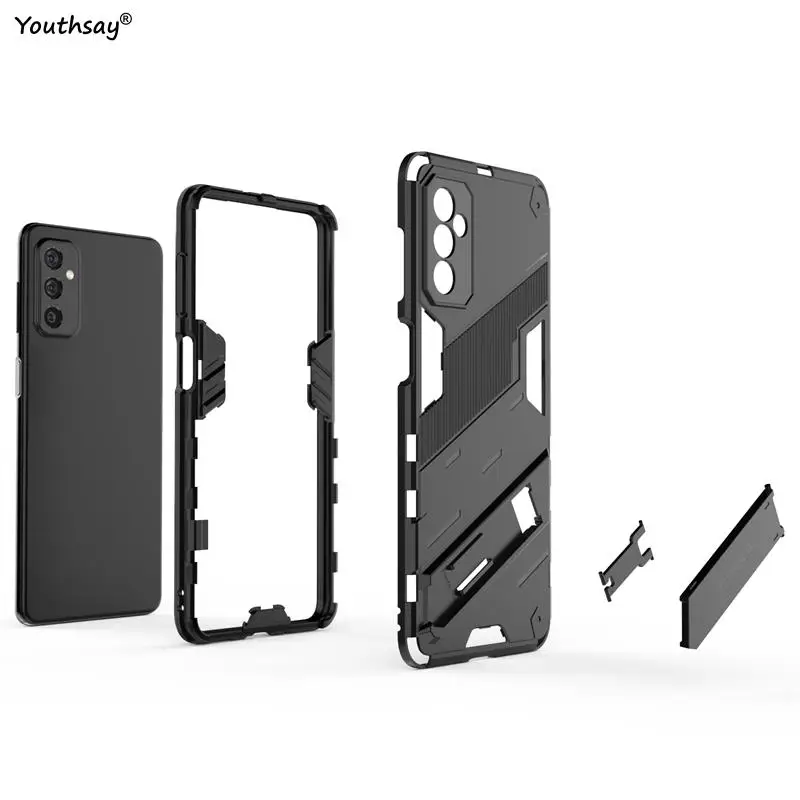 For Samsung Galaxy M52 Cover Case For Samsung Galaxy M52 Coque Holder Shell Stand Armor Shockproof Bumper For Samsung Galaxy M52