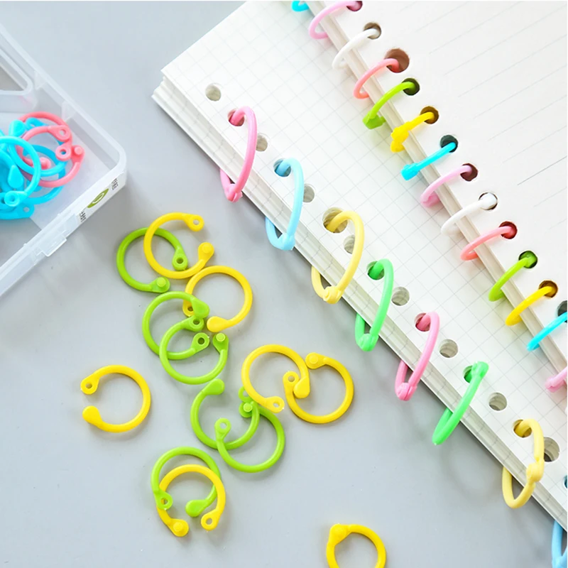 3 коробки/90 шт. цветное пластиковое связующее кольцо многофункциональное