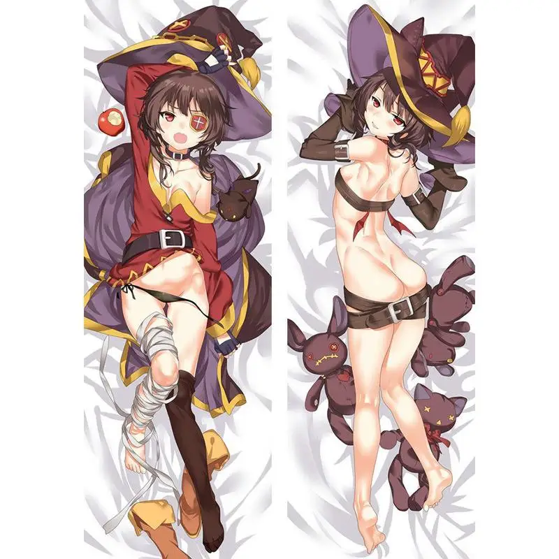 3D двусторонний Японский косплей аниме KonoSuba Megumin Throw Otaku Dakimakura подарки постельные принадлежности длинная подушка для объятий чехол 150x50 см