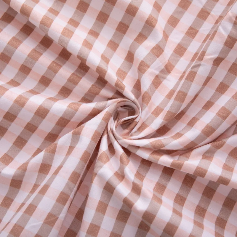 Элегантный Простой постельный комплект из 4 предметов 100% Потертого хлопка мягкий