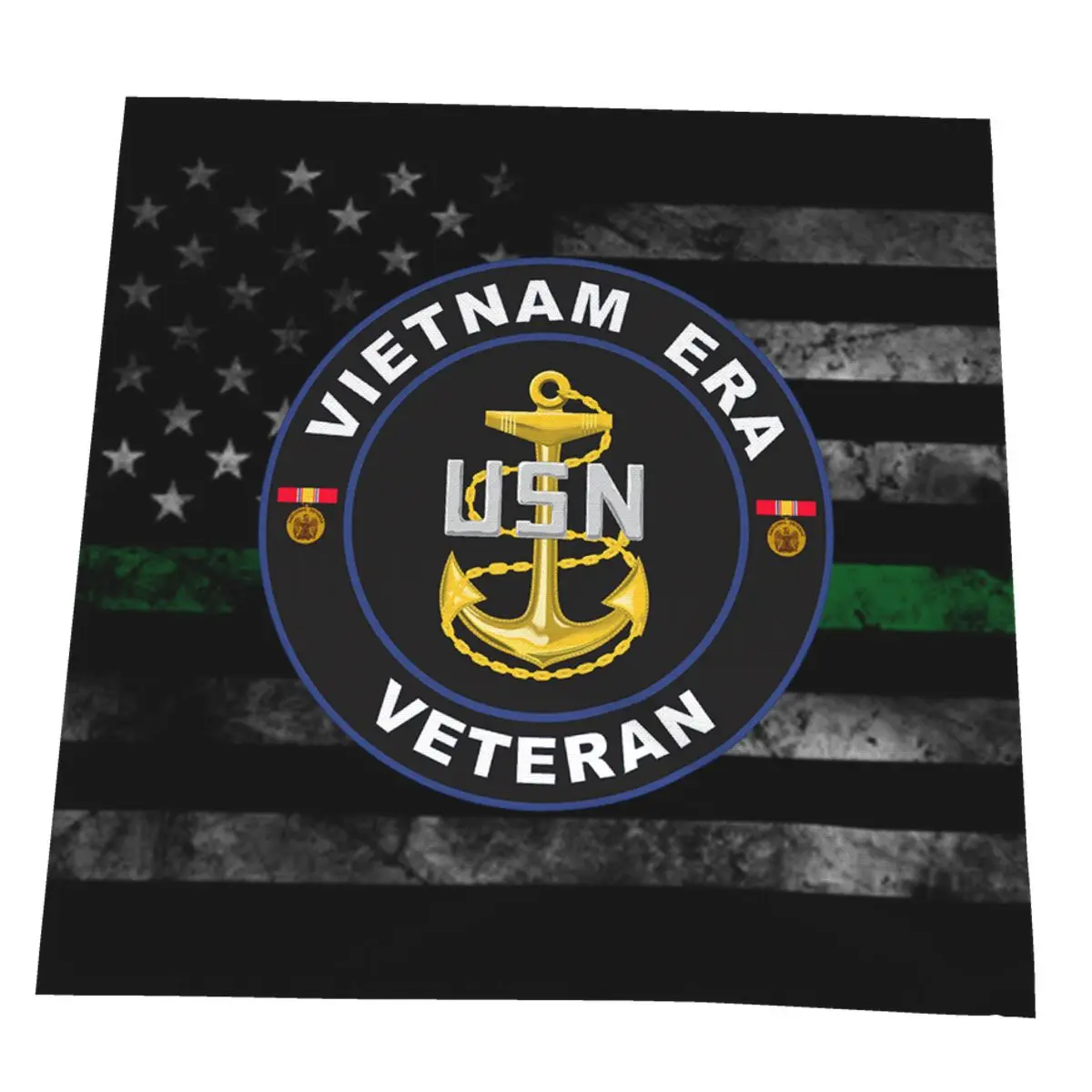 

United States Navy Vietnam Era Veteran Table Napkins Cloth Fabric Wedding Birthday Home Party Hotel Polyester For Decoration