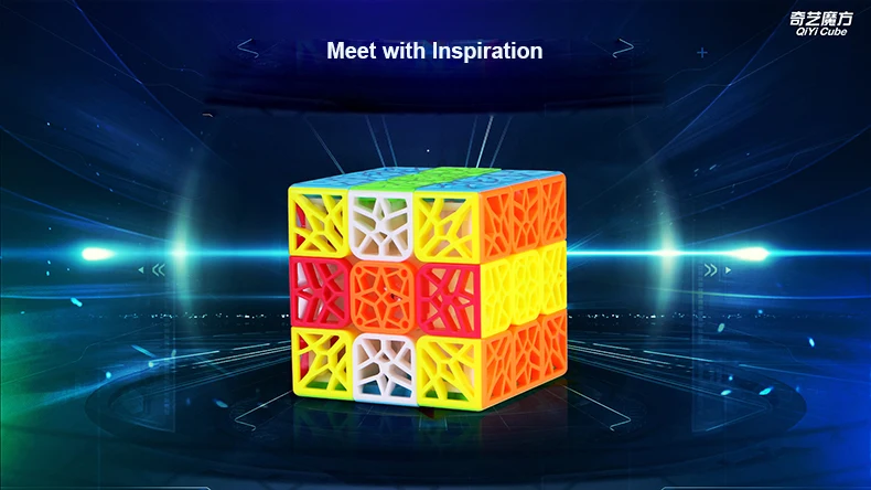 QiYi DNA самолет вогнутый 3x3x3 волшебный куб Cubo Magico платье рельефная игрушка Развивающие игрушки для детей 6 лет рождественские подарки