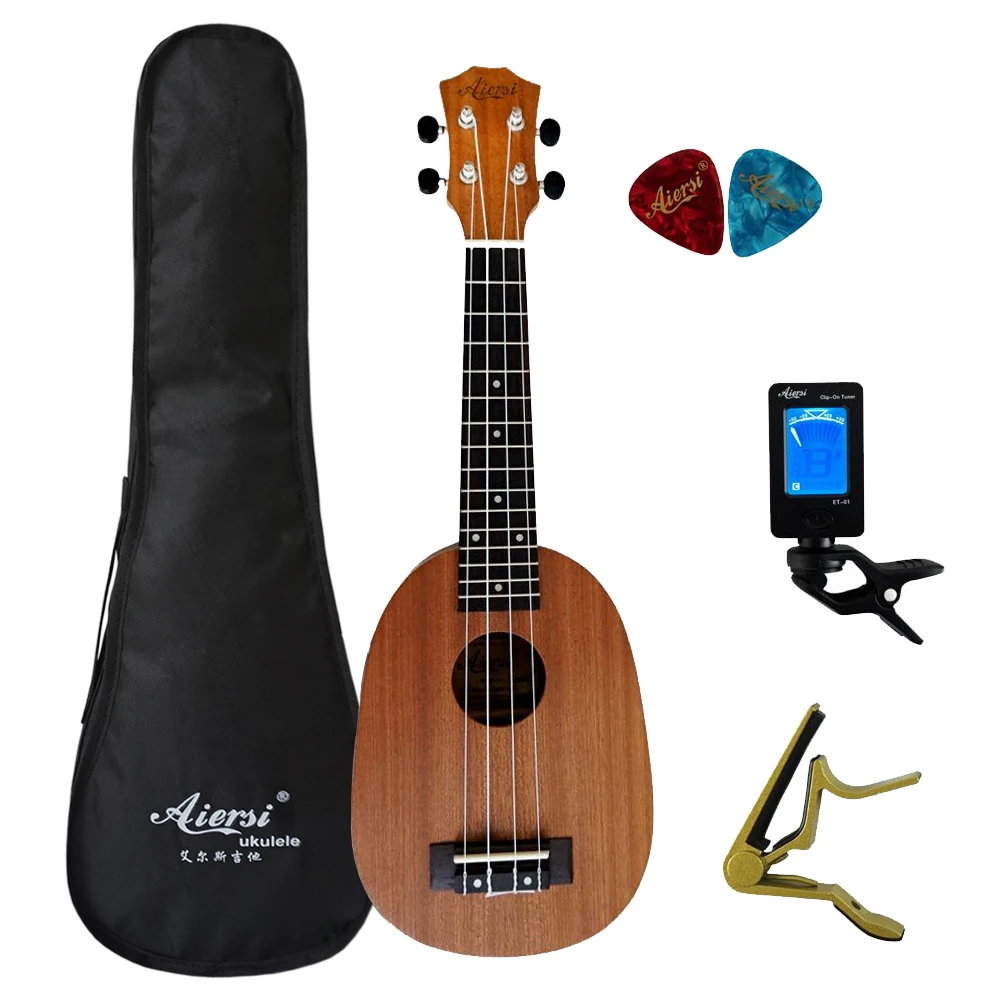 21 дюймов полный набор студенческий цвет ukelele заводская цена красное дерево сопрано Гавайские гитары укулеле