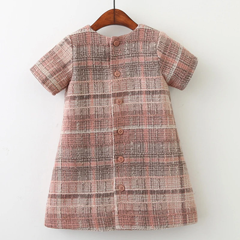 Осеннее платье для девочек Лидер продаж 2020 года детское однотонное Повседневное