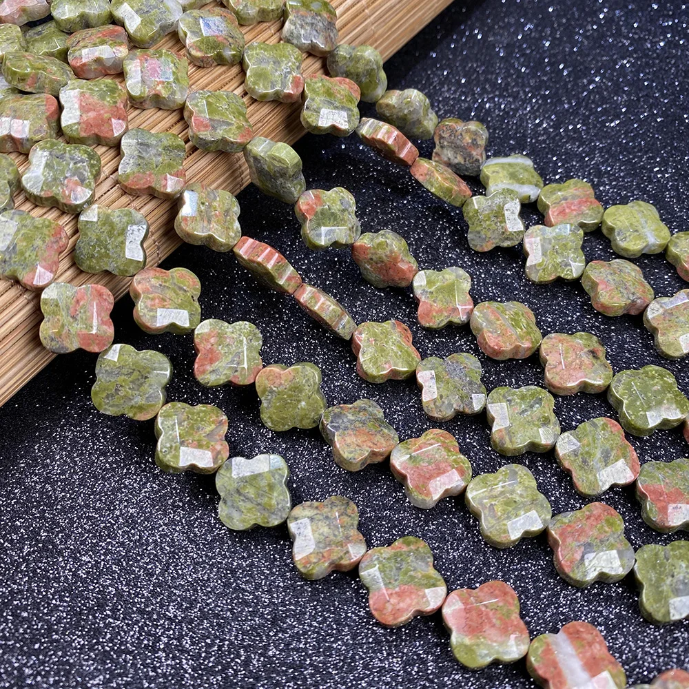 Бусины из натурального камня бусины в форме клевера свободные Изоляционные для