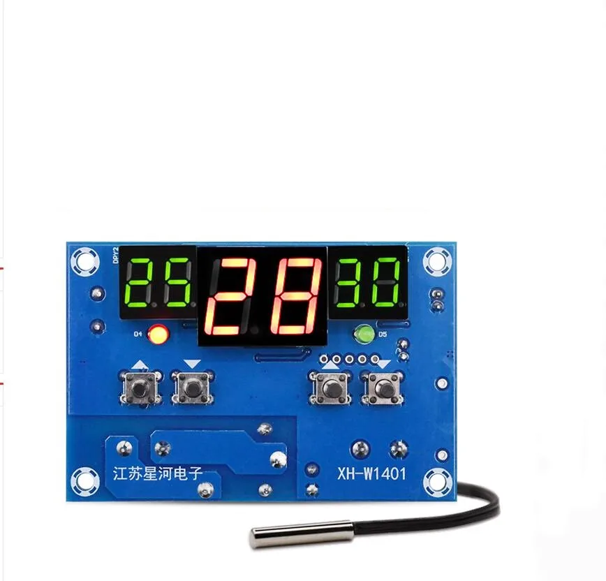 Цифровой дисплей регулятор температуры термостата переключатель 12В/24В 10A