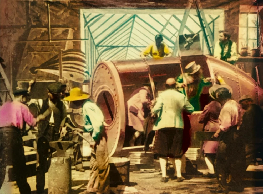 Бесшумная пленка в стиле Путешествие Луну | Дом и сад