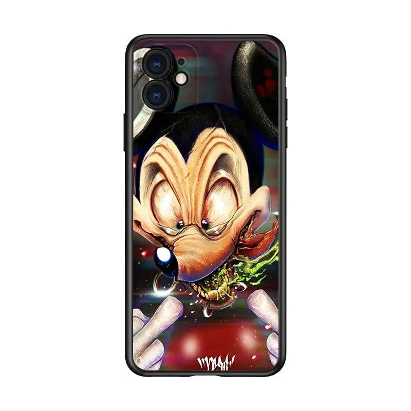

Terror cartoon for Apple iPhone 12 Pro Max Mini 11 Pro XS Max X XR 6S 6 7 8 Plus 5 5S SE2020 Black Phone Case