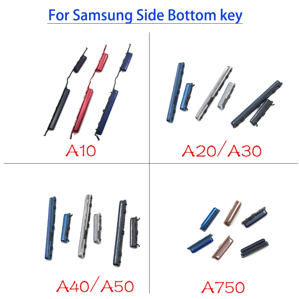 

10pcs/lot, Power Volume Side Button Key For Samsung A10 A105F A20 A205F A30 A305F A40 A405 A50 A750