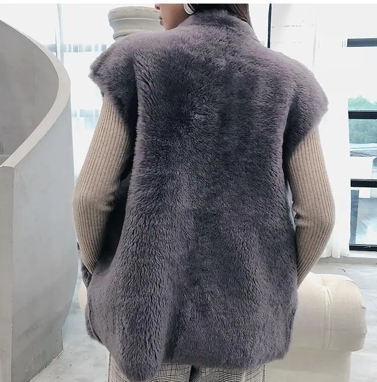 100% натуральная мериносовая шерсть меховой жилет для женщин зимнее шерстяное