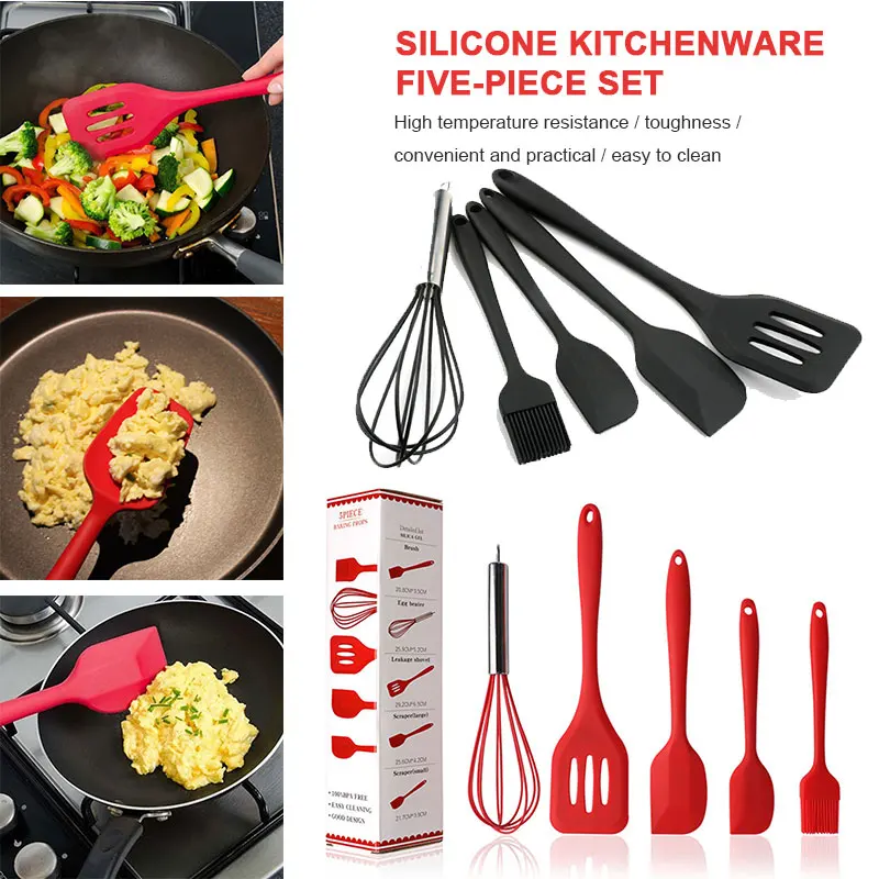 

10pcs/set Kitchen Spoon Shovel Egg Beater Ladle Tableware Food Grade Multifunction Cooking Tools Kit Colander Scoop ware Pan