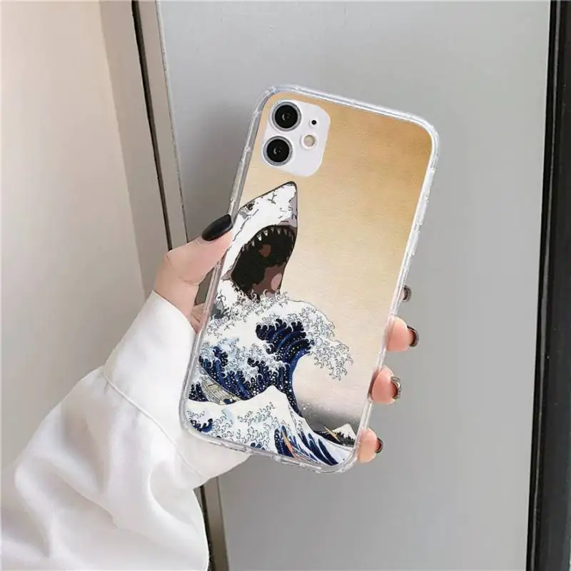 

Fashion 3D Embos wave Phone Case Transparent for iPhone 11 12 mini pro XS MAX 8 7 6 6S Plus X 5S SE 2020 XR