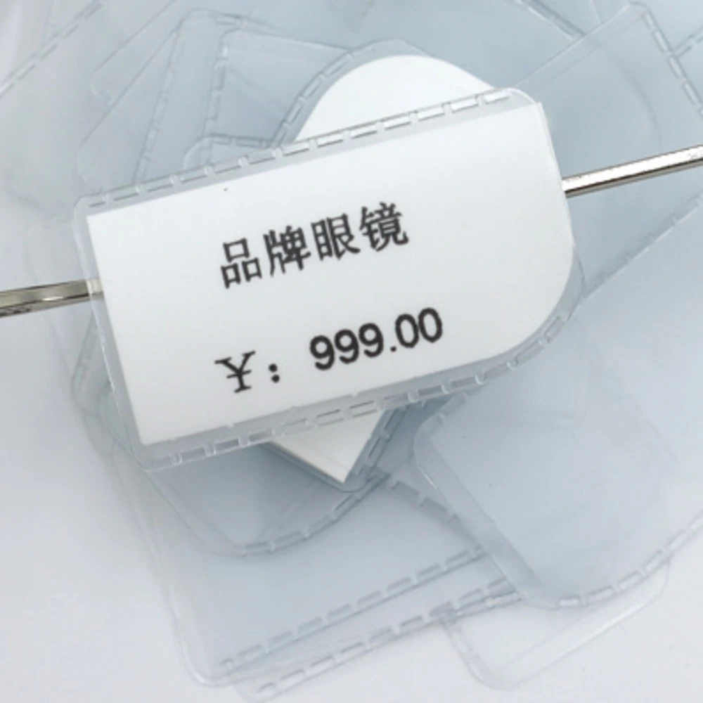 Optical Tag Clear Vinyl Sleeve Slip-on Eyeglasses Price Tags Jewelry Label Pvc Pouch Envelope Sheet Frame Card Protector Holder | Дом и сад