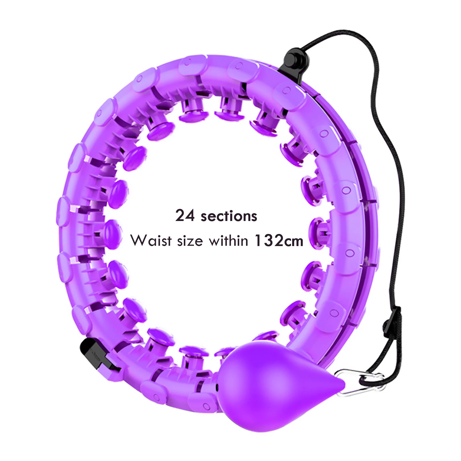 

Portable Sport Hoops Abdominal Thin Waist Exercise Detachable Massage Hoops Fitness Equipment Gym Home Training Weight Loss
