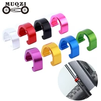 muqzi 5pcs bike brake shifter cable buckle frame housing hose fixed aluminum alloy c clips cycling parts accessories