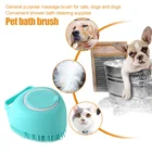 Щетка для ванной и собаки массажные перчатки Мягкая безопасная силиконовая Расческа с футляром для шампуня аксессуары для домашних животных инструмент для ухода за кошками