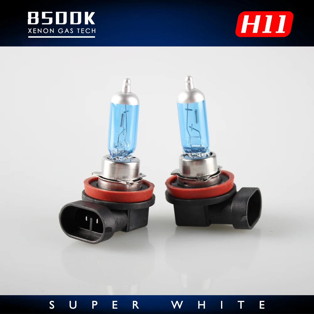 2шт/1 пара H11 галогеновые лампы Автомобильная Лампа фара 12V 55W галогенная лампа