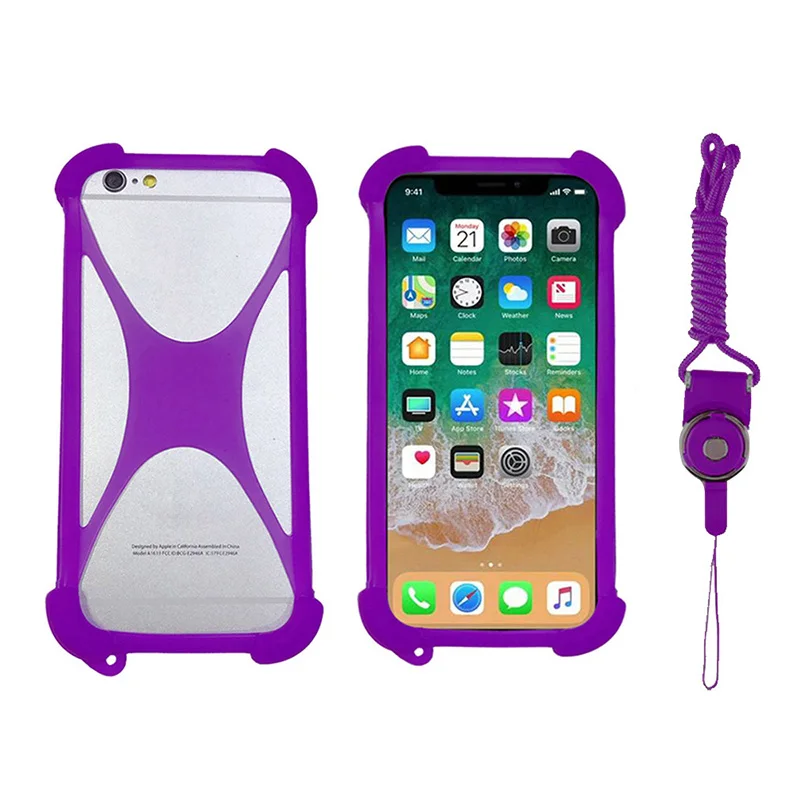 Чехол для Elephone Soldier / U Pro силиконовый бампер с ремешком задняя крышка P8 Mini Max мягкий