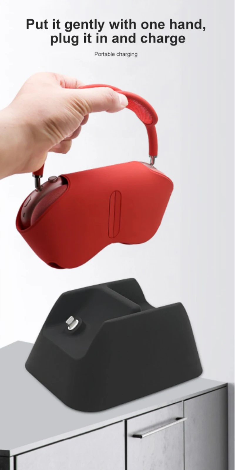 

Charging Base Rechargeable Silicone Base Bracket For Max Bluetooth Headset Holder Desktop Charger Station