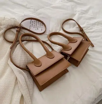 2 bags Brown 2 Маленькая квадратная сумка на плечо, сумка через плечо, посылка через плечо, клатч, женский дизайнерский кошелек, сумки, сумка на плечо для отдыха, женская сумка - Цвет: 2 bags Brown 2