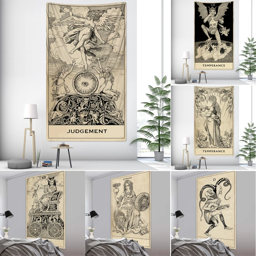 

Tarot Divination home decoration witchcraft tapestry Mandala wall decoration hippie, bohemian decoration