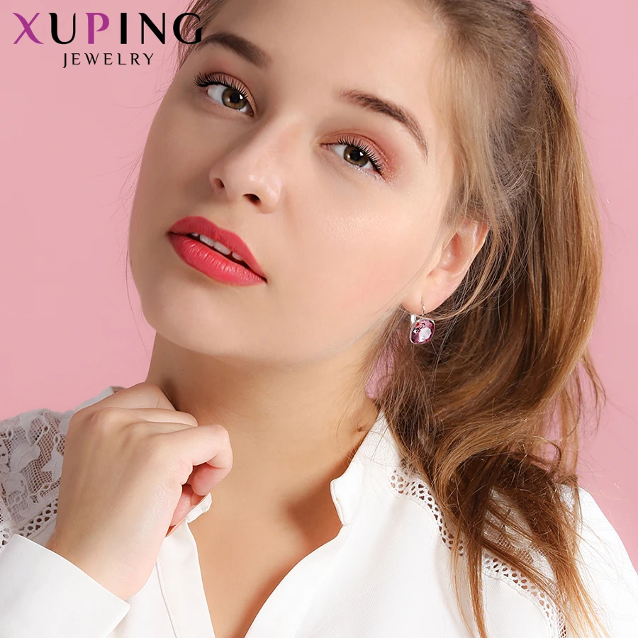 Xuping модные серьги Свадебные подарки кристаллы от Swarovski Красочные очаровательные Висячие серьги для женщин Подарки M42-200
