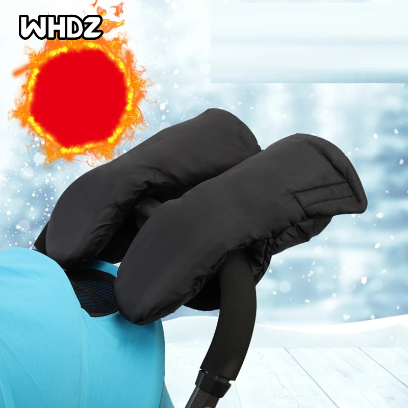 

Winter Warm Pram Hand Muff Baby Carriage Pushchair Warm Fur Fleece Hand Cover Buggy Clutch Cart Muff Glove Stroller Accessories