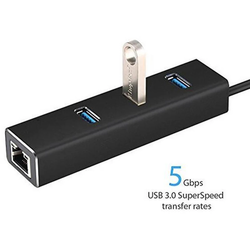 USB гигабитный Ethernet адаптер 3 порта 0 концентратор к Rj45 Lan сетевая карта для Macbook Mac