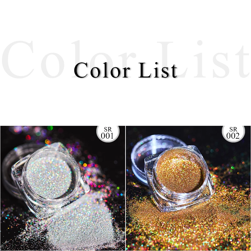 Блеск для ногтей порошок хлопья голографические наклейки Dip зеркало блестки