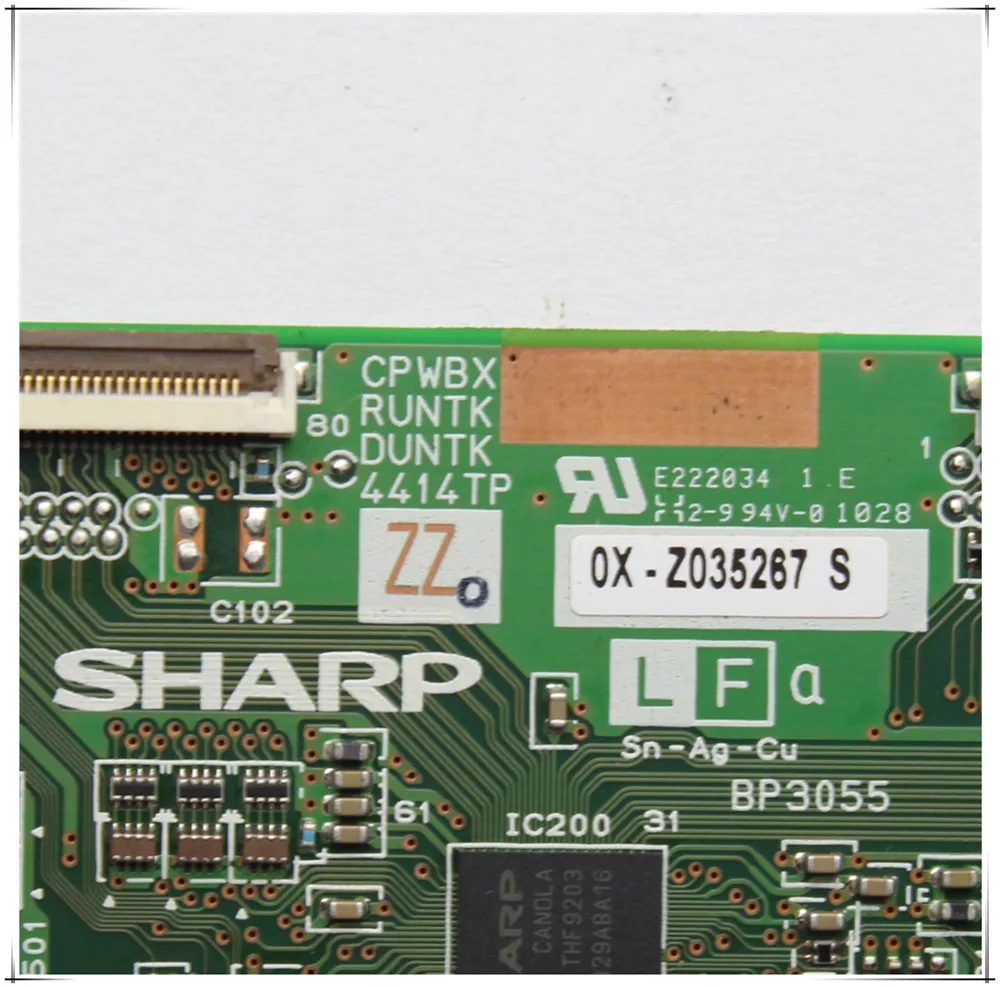 ТВ t-con плата CPWBX RUNTK DUNTK 4414TP ZZ для контроллера SHARP LCD.... И т. д. Оригинальное