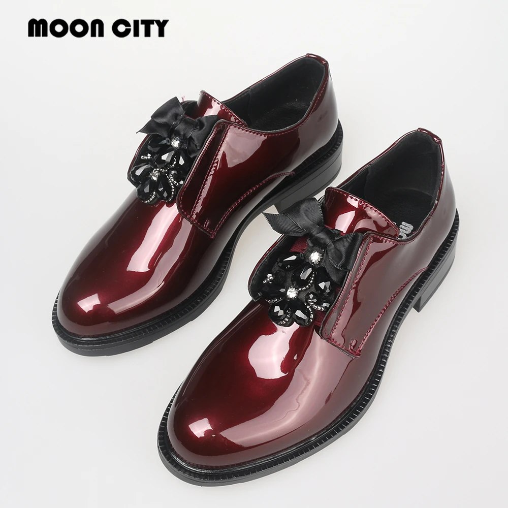 Брендовые женские лакированные кожаные лоферы модные повседневные туфли