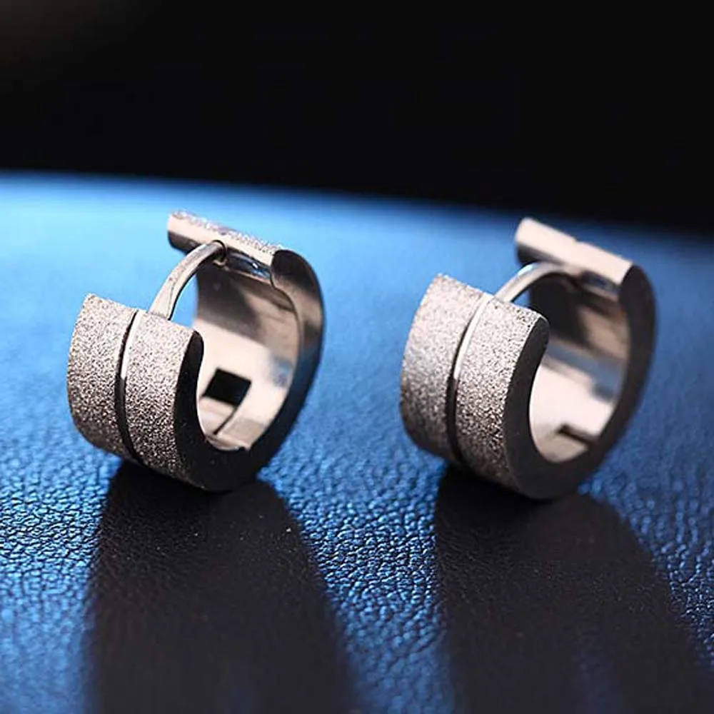 Крутые мужские серьги в стиле панк из нержавеющей стали для пирсинга круглые