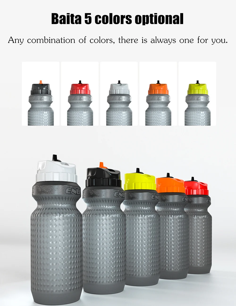 ENLEE 650 мл велосипедная бутылка для воды герметичная Спортивная портативная