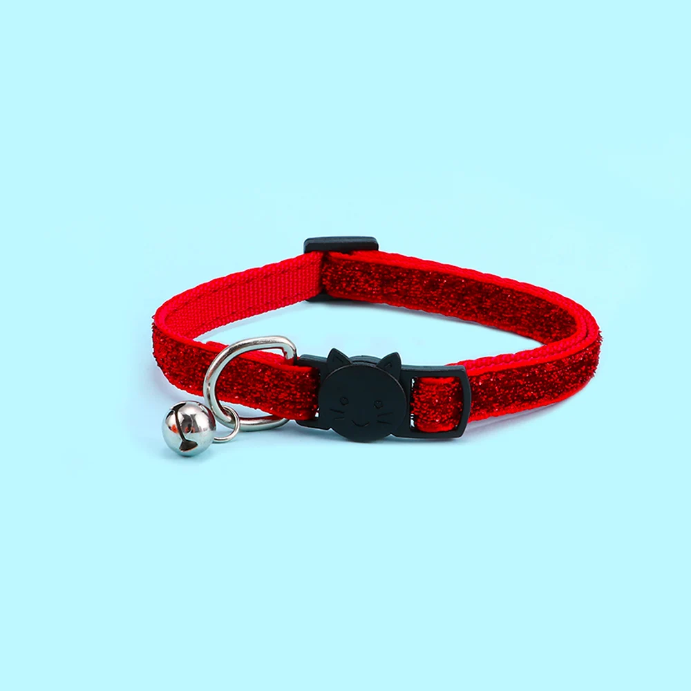 Pet Cat Collar Neck With Bell Buckle Personalized For Kitten Supplies Cute Safety practical lovely universal | Дом и сад