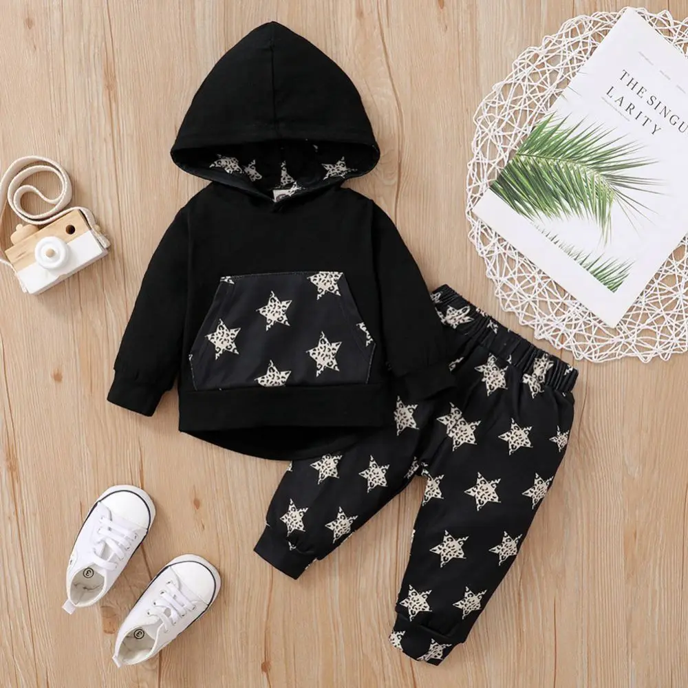 

Leopard Print Toddler Outfits Baby Boy Hoodies Clothes Sets Infant Newborn Girls Boys Autumn Long Sleeve Tops Pants 0-4y