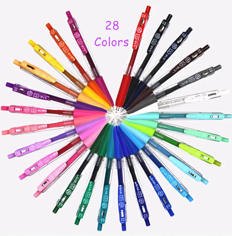 28 шт. разноцветные гелевые ручки на водной основе 0 5 мм цветов| |