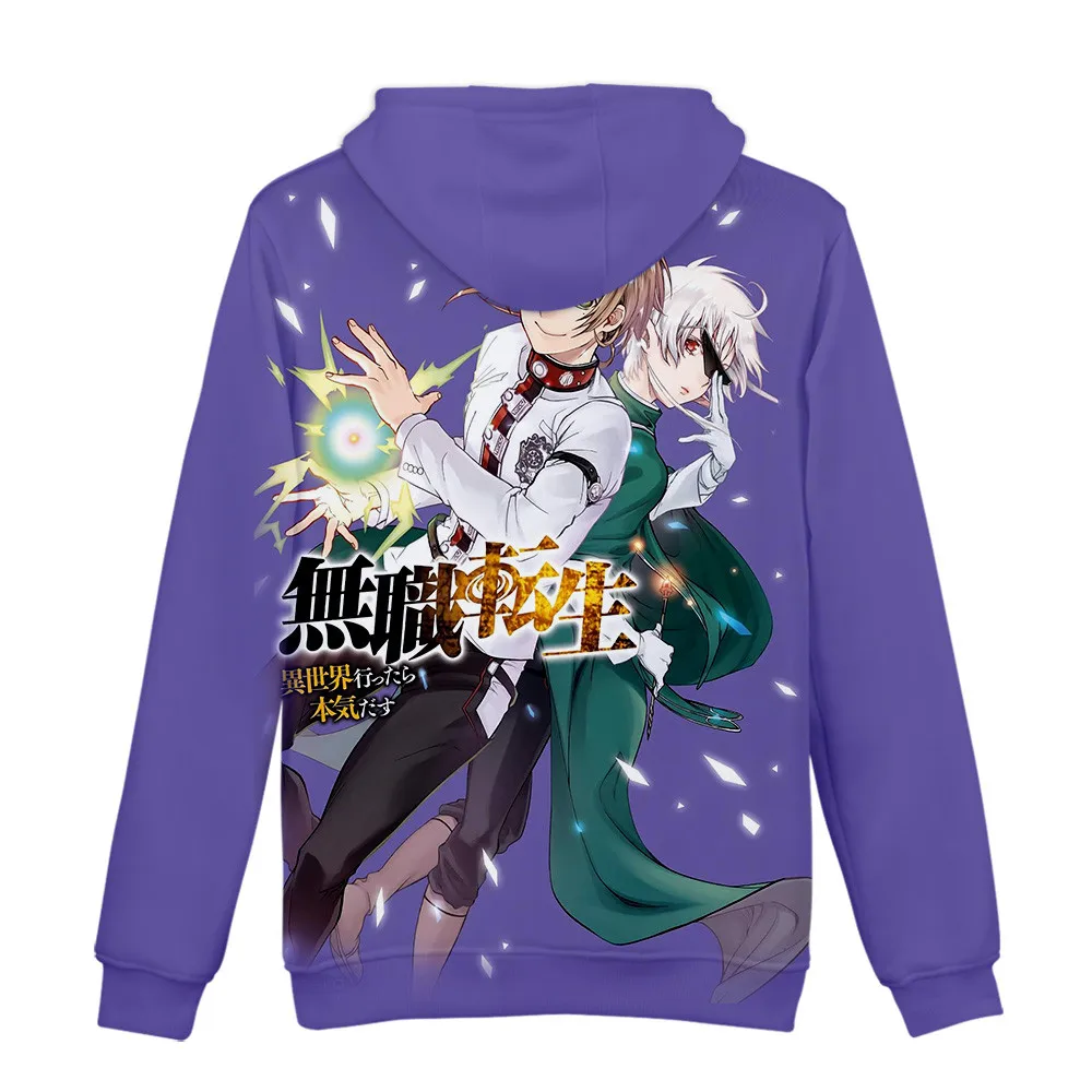 

Mushoku Tensei Hoodies Popular Funny Creative Anime Sweatshirts Men/Women 3D Print Long Sleeve Autumn Warm Pullovers Coats Tops