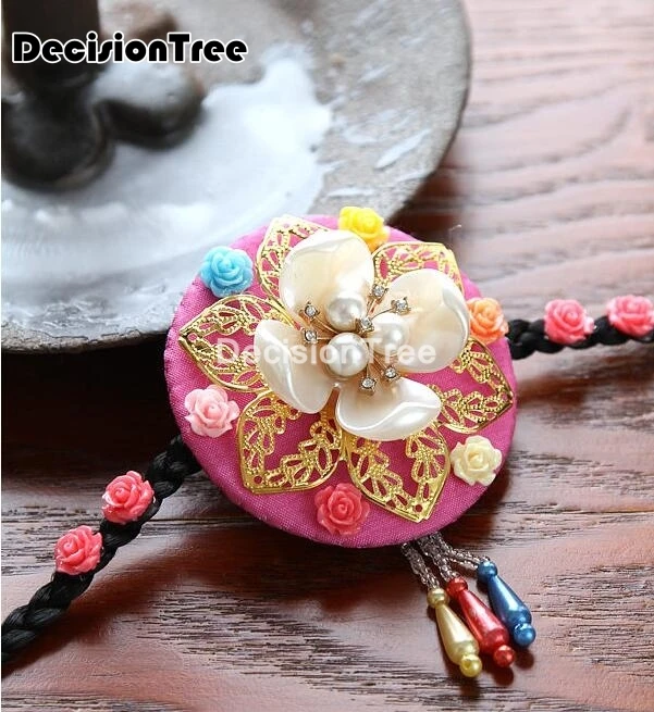 2021 korea hanbok и сердечком повязка на голову для выступления повязки волос женские