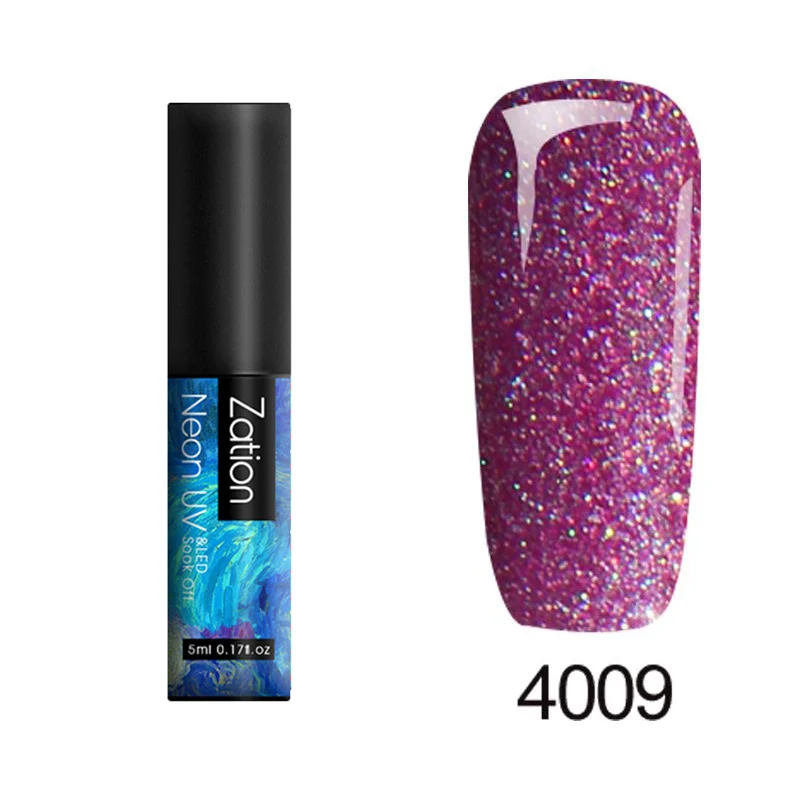4009 Гель zation лак для ногтей для УФ-и светодиодной лампы Semi Vernis Перманентный Гель-лак Топ 5 мл неоновый лак для ногтей Полупостоянный верхний слой - Цвет: 4009