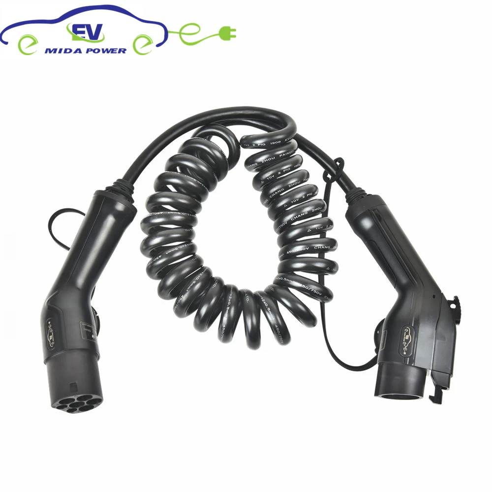 Зарядное устройство DUOSIDA EV J1772 5 метров 16 А/32 А тип 1 для кабеля 2 типа IEC 62196 EVSE вилка