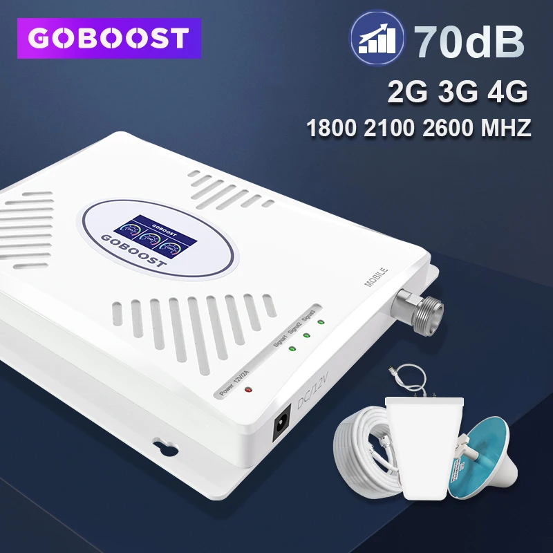 Усилитель сотового сигнала GOBOOST 4G репитер DCS 1800 2100 UMTS 3G LTE 2600 телефона GSM 2G LDPA