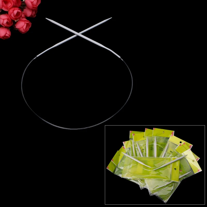 

Aluminum Circular Knitting Needles 40cm/15.75" All Size 4X7B