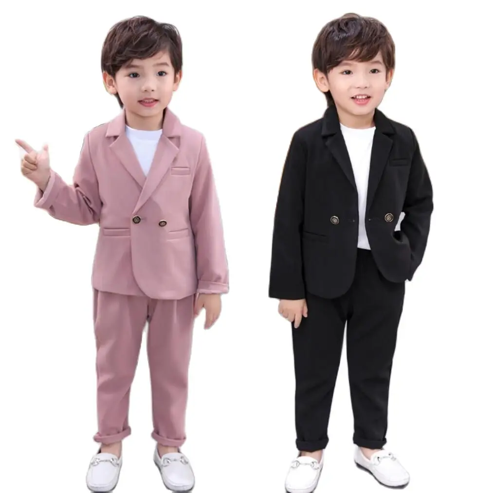 

Formal Boys Suits for Weddings Blazers Pants Children Party Clothes Kids School Costume Gentlemen Teenager Tuxedos Sets Girls