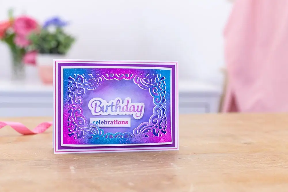 

Floral Frame Metal cutting dies cut die mold card Scrapbook paper craft knife mould blade punch stencils