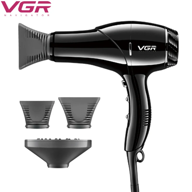 

Professional 2200W Hair Dryer Large Power Hot Cold Hairdryer Negative Ion Blow Dryer 2 Collecting Nozzle 2 Speed 3 Heat Settings