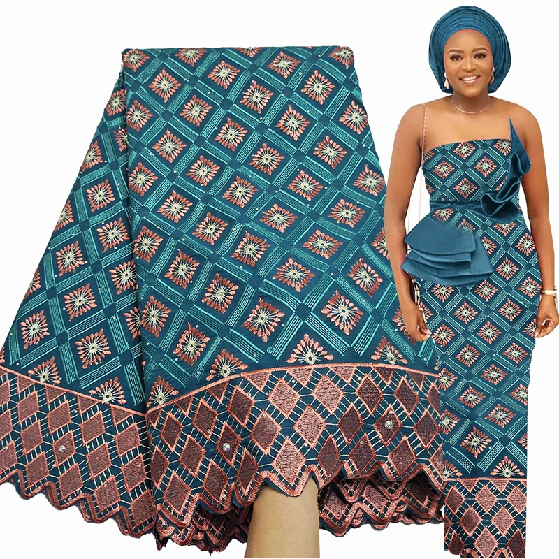 Ткань ткань Африканское кружево 100% для шитвечерние нее мягкое платье|Ткань| |