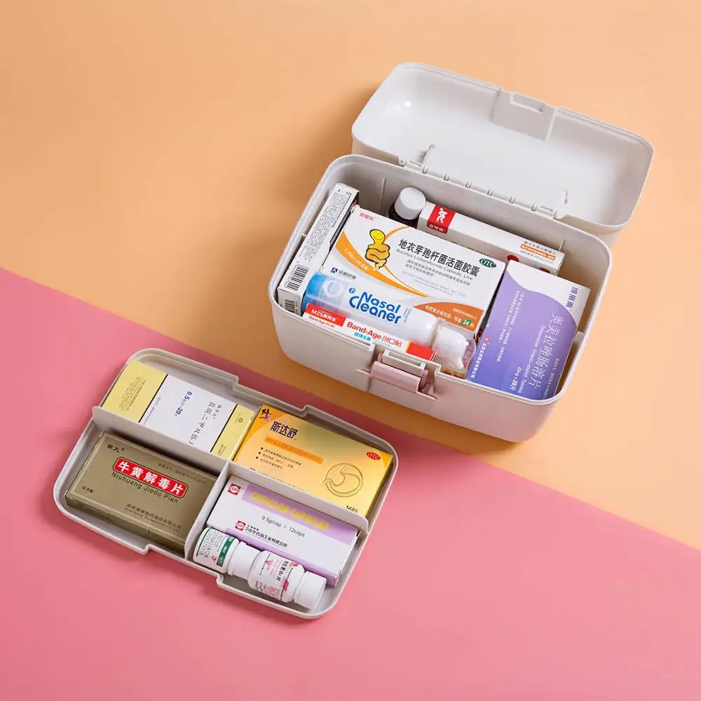 Портативный контейнер большой емкости для лекарств аптечка первой помощи