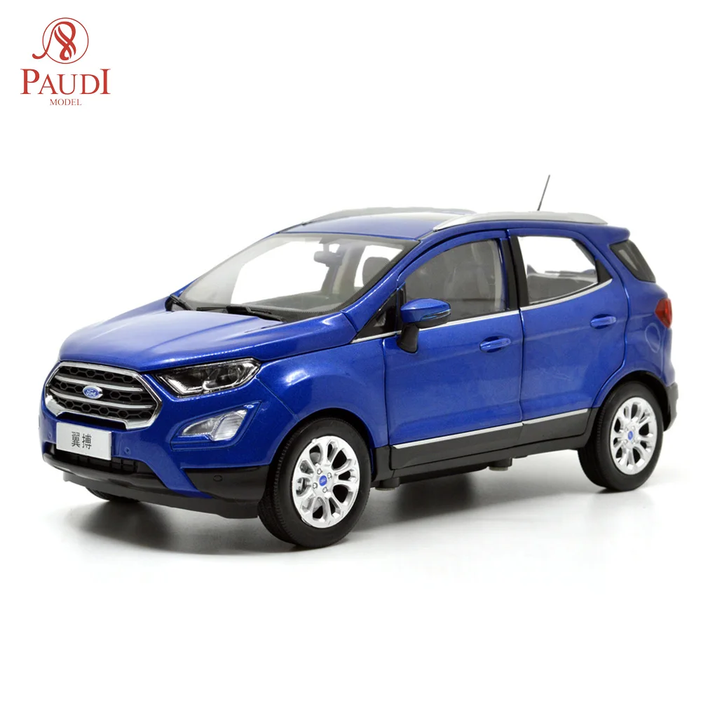 

1/18 1:18 1 18 масштаб Ford Ecosport 2018 синяя статическая имитация литых под давлением миниатюрных моделей автомобилей коллекции подарков