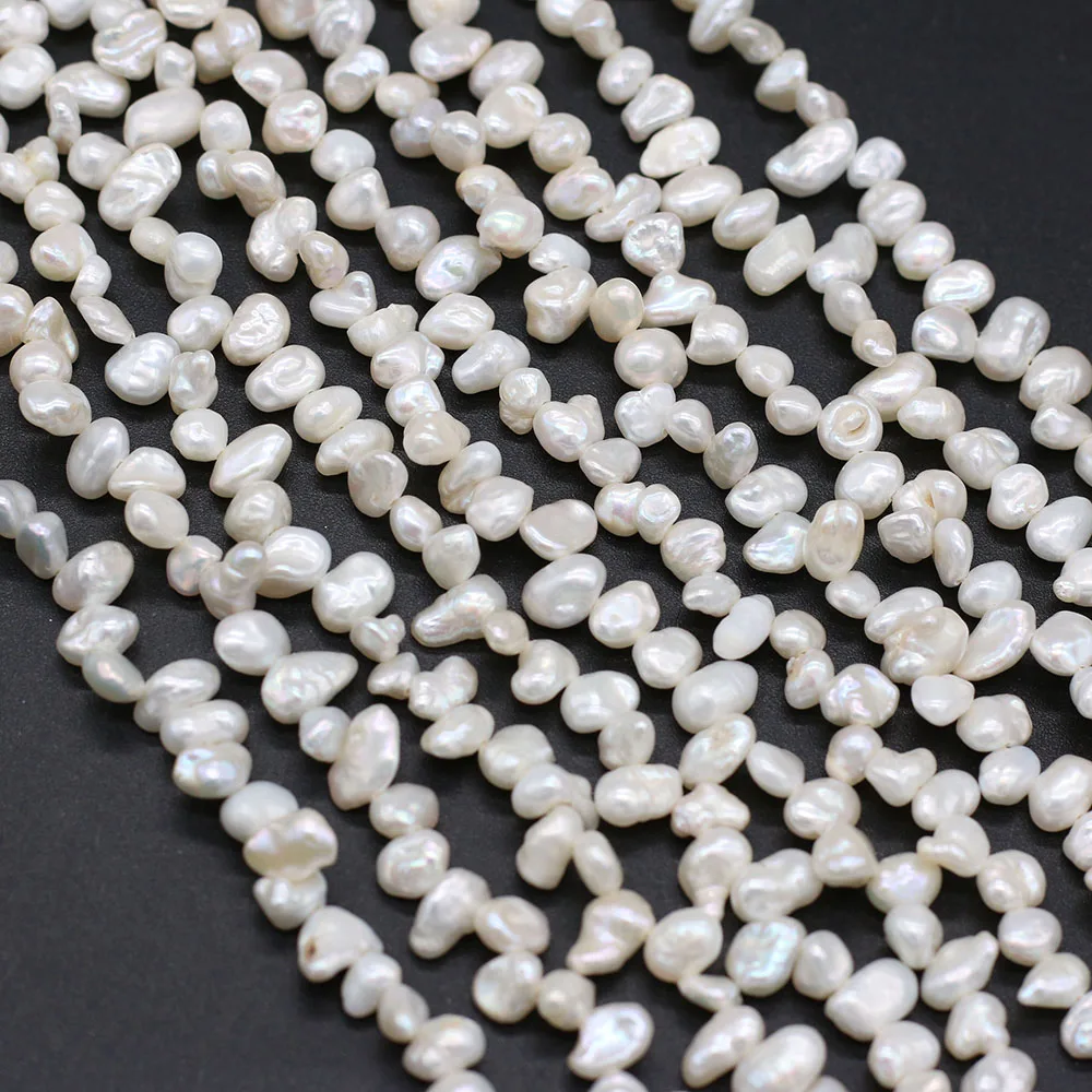 

5-6mm Natural Freshwater Pearl Irregural Regenerated Loose Pearl Beaded for Women Making DIY Jewerly Necklace Bracelet Gift