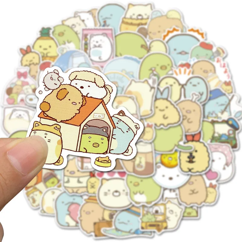 

10/30/50/100Pcs Sumikkogurashi Stickers Kawaii Anime Sticker Laptop Pvc Waterproof Cartoon Graffiti Decals Kids Classic Toys